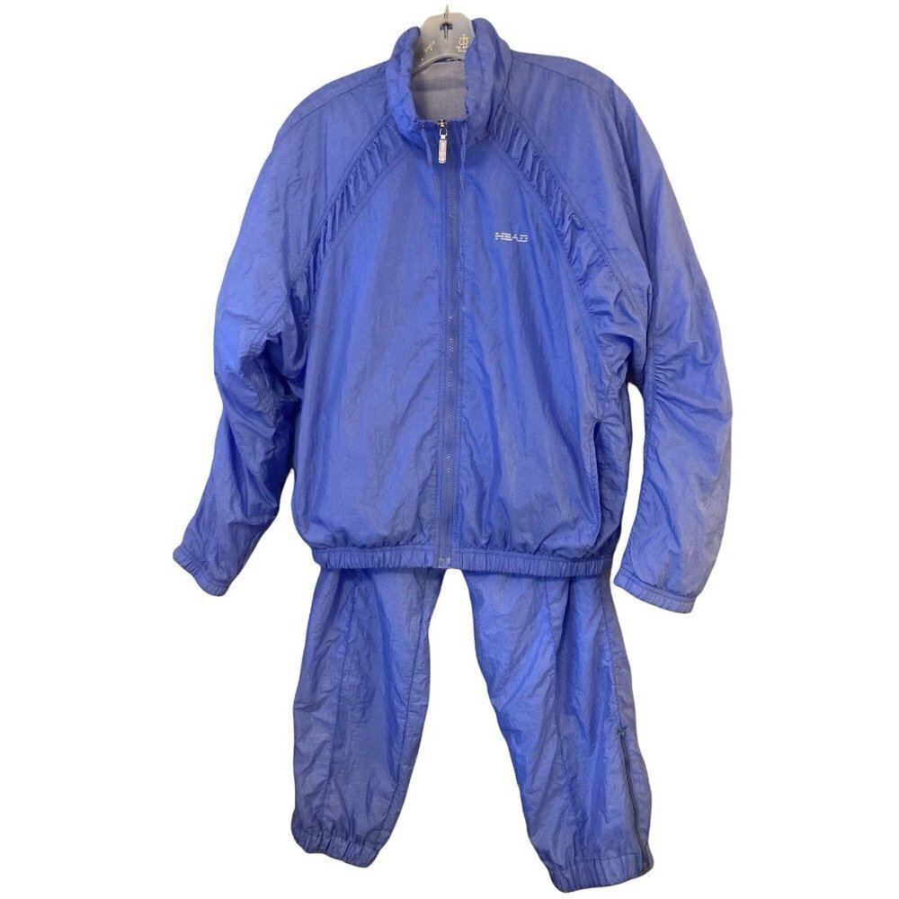 Vintage Womens Head Sportswear Windbreaker TrackSuit Purple Medium